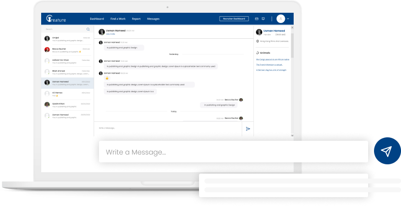 chat messages images